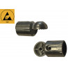 Jonction angulaire réglable pour 2 tubes alu