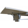 Support plateau latéral rabattable pour poste montants aluminium