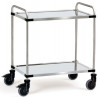 Desserte inox 2 plateaux