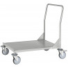 Chariot inox 18/8 soudé avec 1 plateau