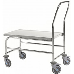 Chariot inox 18/8 avec 1 plateau