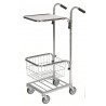 Mini chariot de service avec 1 tablette et 1 panier