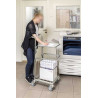 Mini chariot de service avec 1 tablette et 1 panier