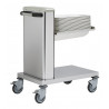 Chariot inox à niveau constant pour plateaux