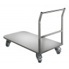Chariot inox à plateforme amovible
