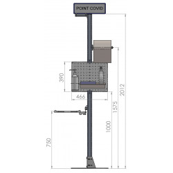 Dimensions du point communication COVID