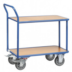 Chariot de magasin 2/3 plateaux charge 400 kg