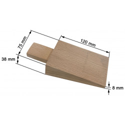 Dimensions cheville pour établi bijoutier