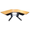 Table de travail d'angle avec plateau hêtre