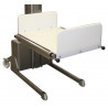 Plateau PEHD avec butée inox escamotable
