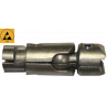 Jonction intérieure articulée à 90° sur rotule 2 tubes