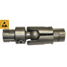 Jonction intérieure articulée droite 2 tubes diamètre 28 mm