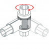 Jonction Ecoshape aluminium pivotante