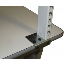 Platine à fixer sur le plateau pour ajout aménagement frontal sur table à manivelle
