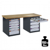 Etabli personnalisable sur 2 blocs-tiroirs