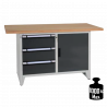 Etabli compact avec 3 tiroirs et 1 porte