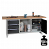 Etabli compact avec 3 tiroirs et 2 portes