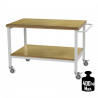 Table mobile avec 2 plateaux