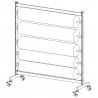 Structure porte-rouleaux de tissus pour atelier | Mécamontage