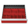 Organisateur de tiroir 450 x 400 mm - 11 godets