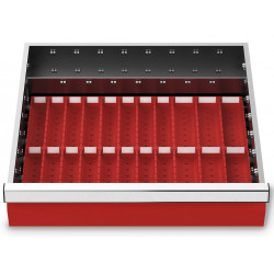 Organisateur de tiroirs 450 x 400 mm - 6 plateaux