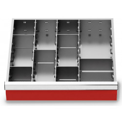 Organisateur de tiroirs 450 x 400 mm - 3 + 6 séparateurs