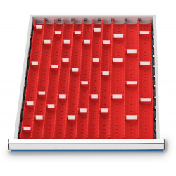 Organisateur de tiroirs 450 x 600 mm - 12 plateaux