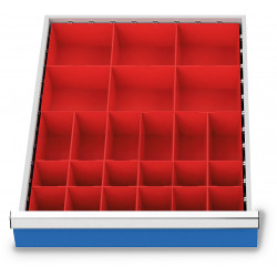 Organisateur de tiroirs 450 x 600 mm - 24 godets