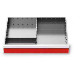 Organisateur de tiroirs 600 x 400 mm - 1 séparateur longitudinal + 2 séparateurs