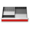 Organisateur de tiroirs 600 x 400 mm - 1 séparateur longitudinal + 2 séparateurs