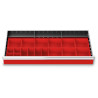 Organisateur de tiroir 900 x 400 mm - 17 godets