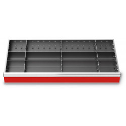 Organisateur de tiroirs 900 x 400 mm - 3 + 8 séparateurs