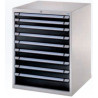 Armoire métallique d'atelier 9 tiroirs bâti gris