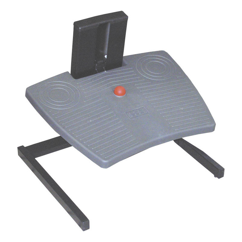 Repose-pieds mobile ajustable par 1 bouton central