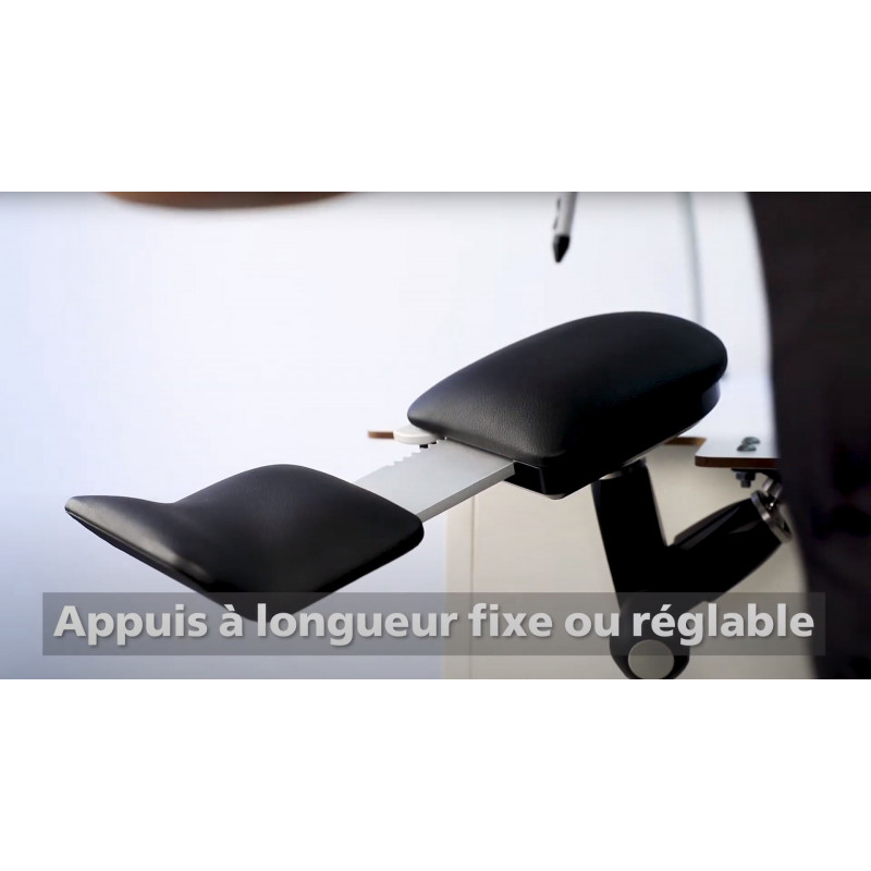 Repose bras hauteur réglable en mousse de stamoïde