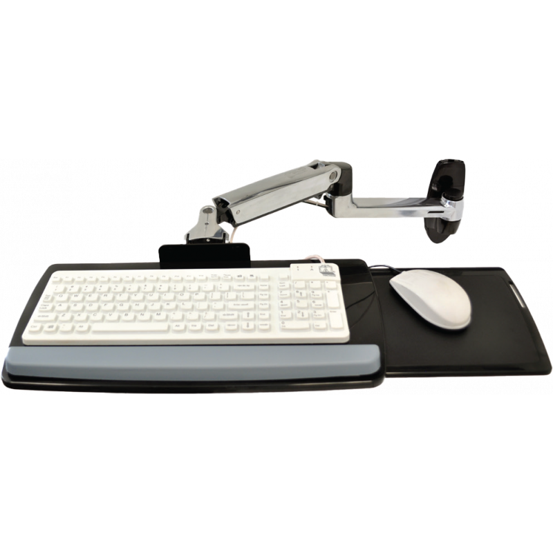 Tablette pour clavier et souris sur bras articulé