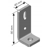Equerre 40x90 mm pour profil aluminium