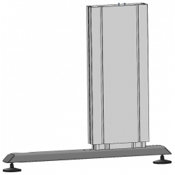 Rehausse de piétement de poste et table de travail