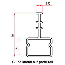 Guide latéral simple plan