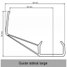 Guide latéral étroit