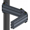 Support rotatif pour montant profilés aluminium