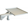 Tablette sur bras articulé en tube pour poste de travail d'atelier