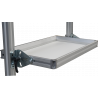 Tablette réglable avec cadre profilé aluminium