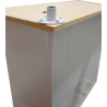 Desserte informatique avec armoire de rangement