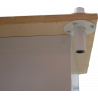 Desserte informatique avec armoire de rangement