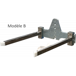 Fourche B pour mini-gerbeur compatible avec certains bacs uniquement