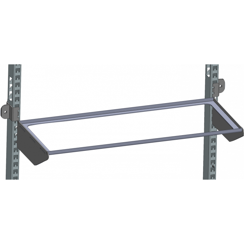 Etagère pour intégration d'une plaque en bois, PVC ou PEHD Etagère pour intégration d'une plaque en bois, PVC ou PEHD