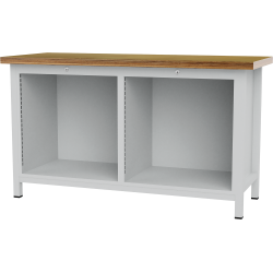 Exemple de configuration de l'établi 2 bâtis avec plateau