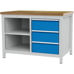 Etagère pour établi 2 bâtis configurable