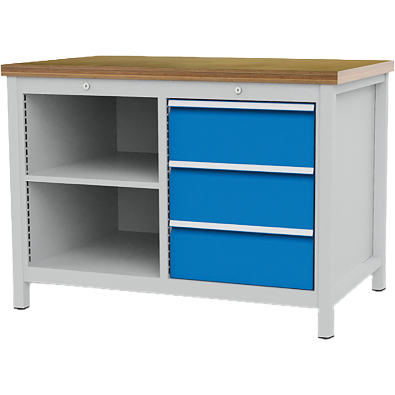 Etagère pour établi 2 bâtis configurable